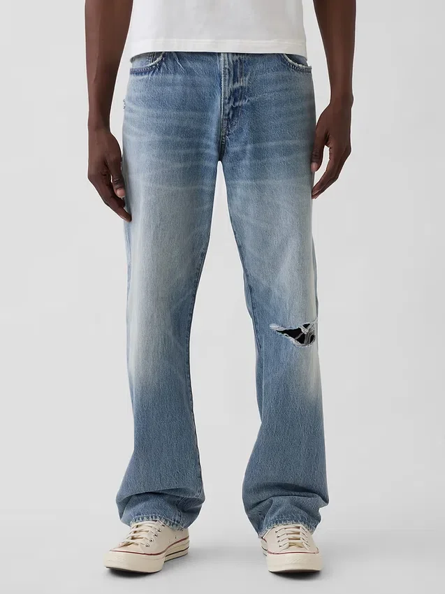 Jeans dritti dal taglio morbido