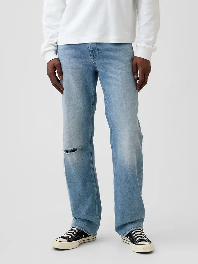 Jeans dritti dal taglio morbido
