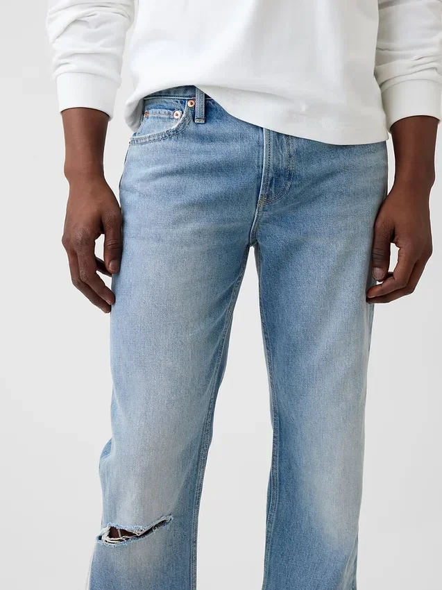 Jeans dritti dal taglio morbido