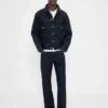 Jeans dritti dal taglio morbido e dal tessuto pesante