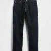 Jeans dritti dal taglio morbido e dal tessuto pesante