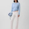 Jeans dritti dal taglio rilassato a vita media