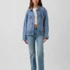 Jeans dritti dal taglio rilassato a vita media