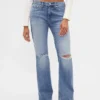 Jeans dritti dal taglio rilassato a vita media
