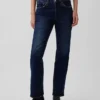 Jeans dritti dal taglio rilassato a vita media