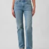 Jeans dritti dal taglio rilassato a vita media