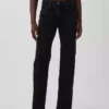 Jeans dritti dal taglio rilassato a vita media