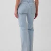 Jeans dritti dal taglio rilassato a vita media