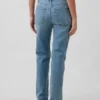Jeans dritti dal taglio rilassato a vita media