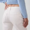 Jeans dritti dal taglio rilassato a vita media