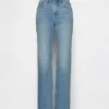 Jeans dritti dal taglio rilassato a vita media