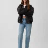 Jeans dritti dal taglio rilassato a vita media