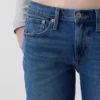 Jeans dritti dal taglio rilassato a vita media