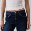 Jeans dritti dal taglio rilassato a vita media