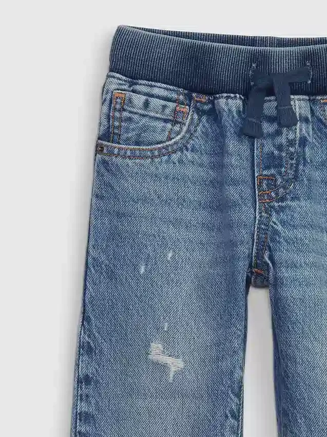 Jeans dritti originali senza elastico per neonato & bebè