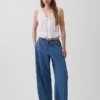 Jeans Easy Barrel a vita media ultra morbidi