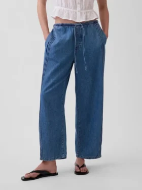 Jeans Easy Barrel a vita media ultra morbidi