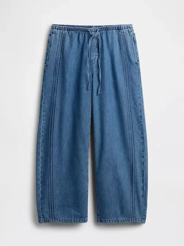 Jeans Easy Barrel a vita media ultra morbidi