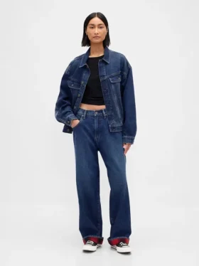 Jeans extra larghi da adulto con fodera in flanella “Stranger Things”