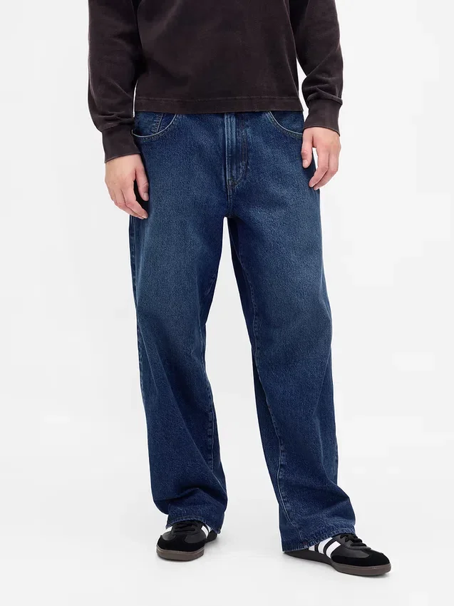 Jeans extra larghi da adulto con fodera in flanella “Stranger Things”