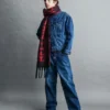 Jeans extra larghi da adulto con fodera in flanella “Stranger Things”