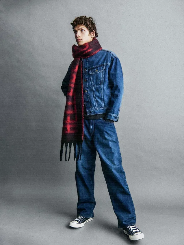 Jeans extra larghi da adulto con fodera in flanella “Stranger Things”