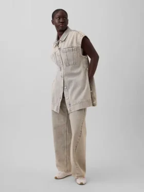 Jeans GAP × Hfr a vita bassa e gamba larga "Barrel" della collezione di Nicole Benefield