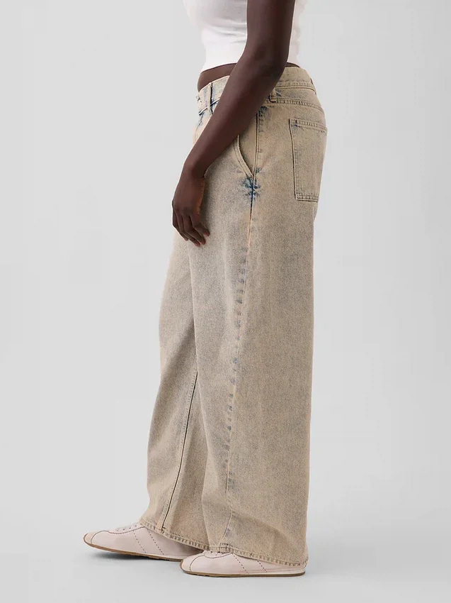 Jeans GAP × Hfr a vita bassa e gamba larga "Barrel" della collezione di Nicole Benefield