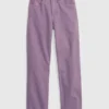 Jeans larghi a vita alta per bambini in stile anni ’90