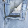 Jeans larghi a vita bassa con bordi in pizzo per bambini