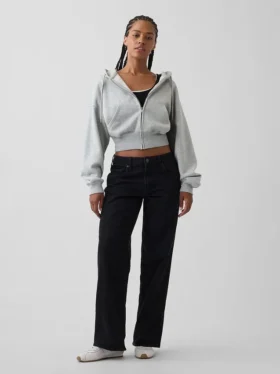Jeans larghi a vita bassa in stile anni ’90 per taglie curvy