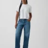 Jeans larghi a vita bassa in stile anni ’90 per taglie curvy