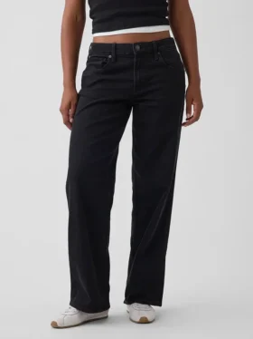 Jeans larghi a vita bassa in stile anni ’90 per taglie curvy