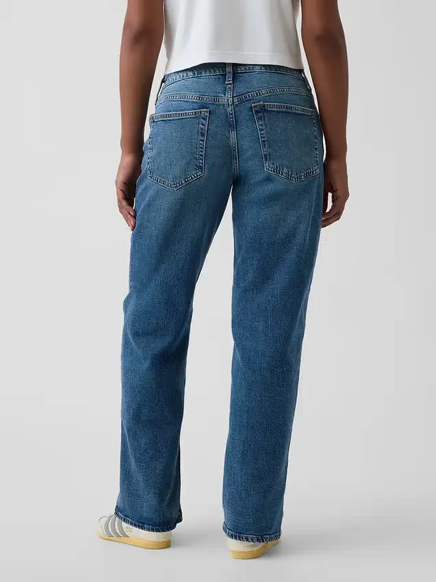 Jeans larghi a vita bassa in stile anni ’90 per taglie curvy