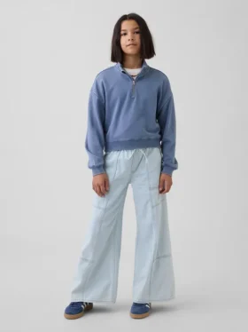 Jeans larghi a vita bassa per bambini