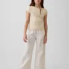 Jeans larghi a vita bassa per bambini