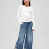 Jeans larghi a vita bassa per bambini