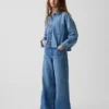 Jeans larghi a vita bassa per bambini