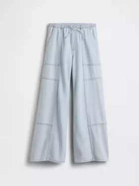 Jeans larghi a vita bassa per bambini