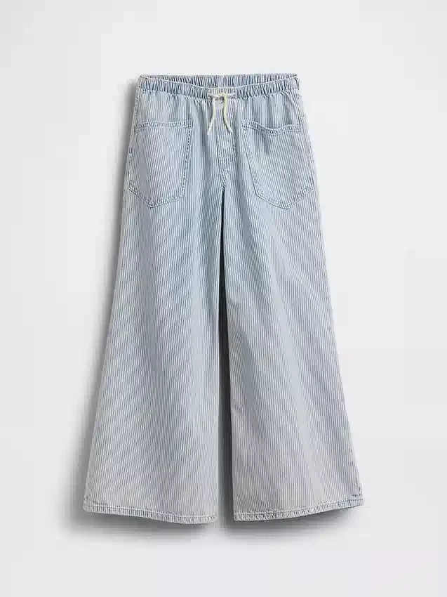 Jeans larghi a vita bassa per bambini