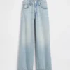 Jeans larghi a vita bassa per bambini