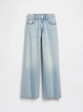 Jeans larghi a vita bassa per bambini