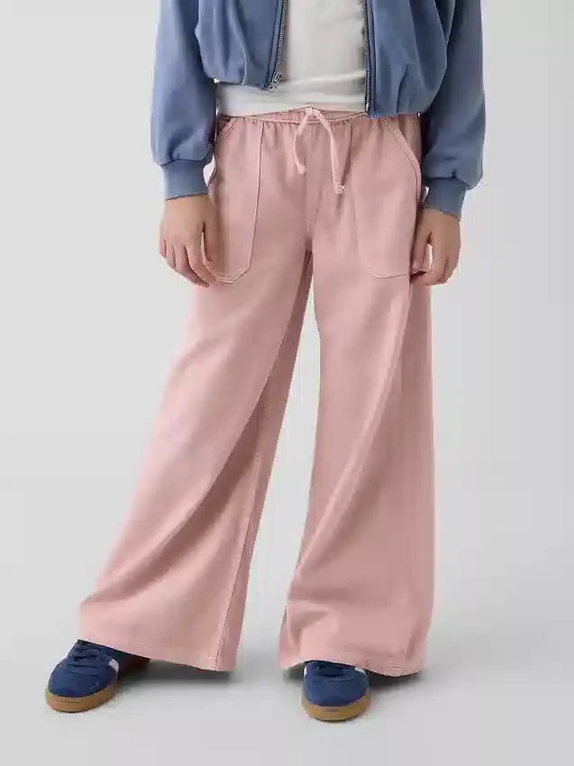 Jeans larghi a vita bassa per bambini