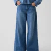 Jeans larghi a vita bassa per bambini