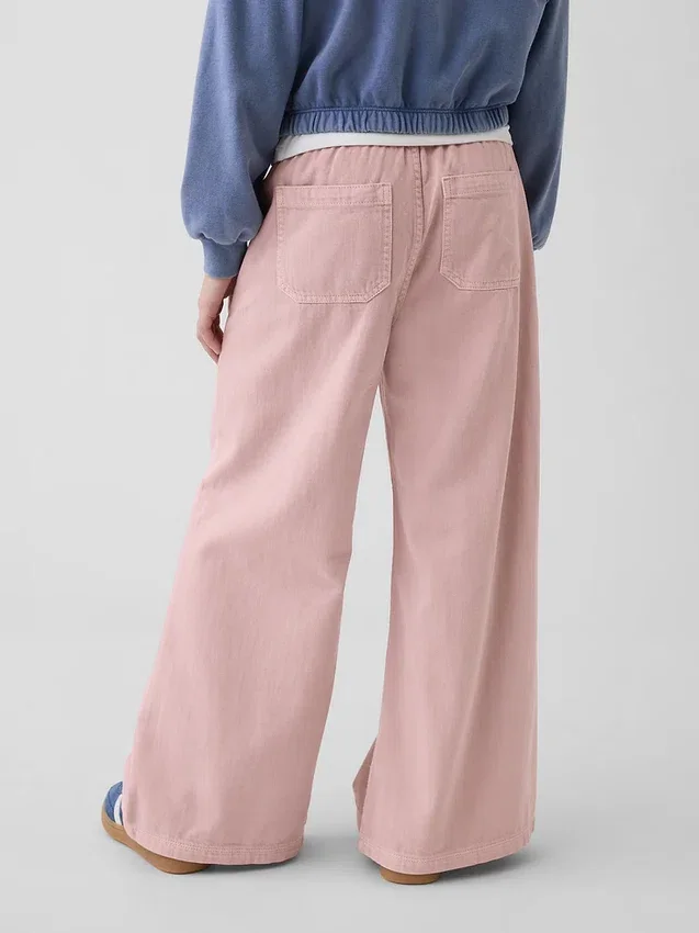 Jeans larghi a vita bassa per bambini