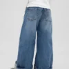 Jeans larghi a vita bassa per bambini