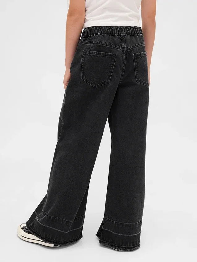 Jeans larghi a vita bassa per bambini