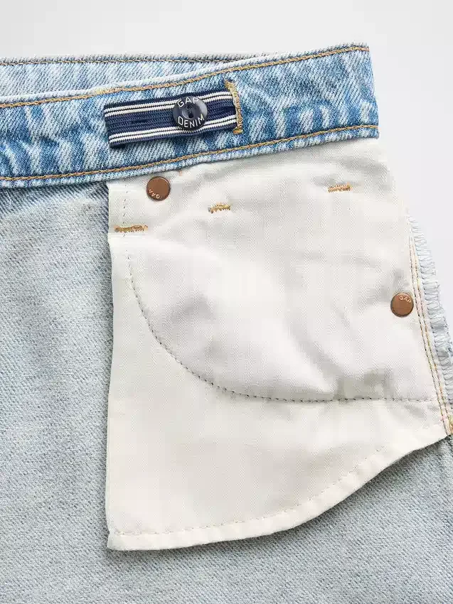 Jeans larghi a vita bassa per bambini