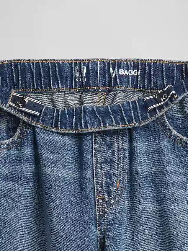 Jeans larghi a vita bassa per bambini