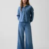 Jeans larghi a vita bassa per bambini